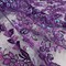 1 Yard Sparkling Beaded and Sequined Lace Fabric Embroidered on Polyester Net Mesh